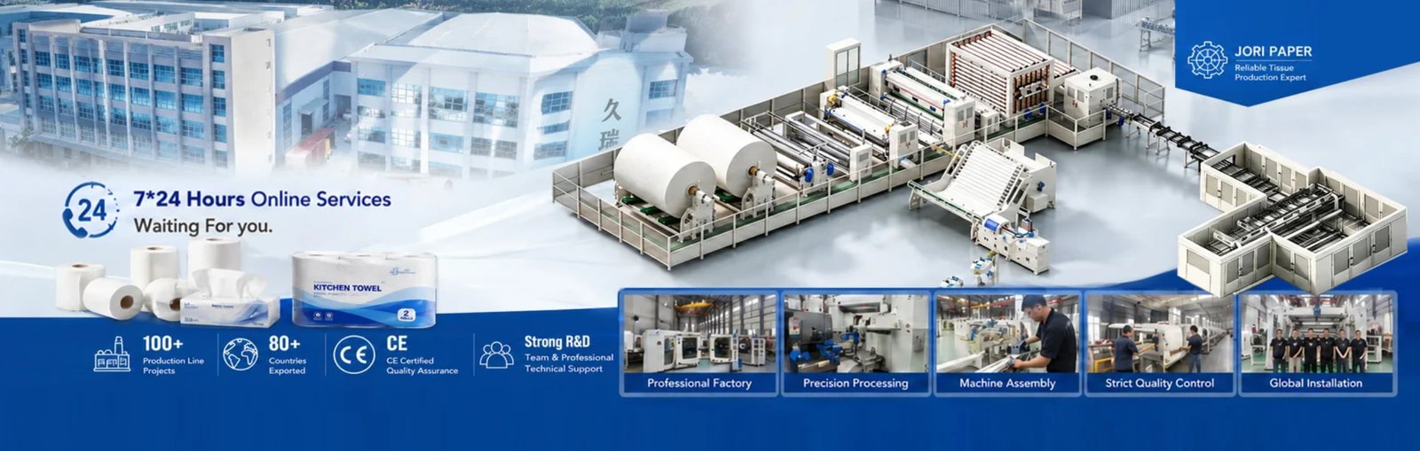JORI Tissue Paper Making Machine Factory