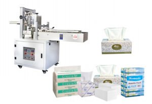 Facial Tissue Paper Packing Machine Carton Box Sealing And Packing Machine