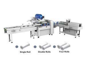 Fully Automatic 1,2, 4, Rolls Packing Machine