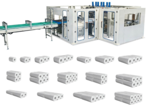 5Lanes/Channels Non Stop Toilet Paper Production Line Automatic Tissue Paper Roll Packaging Wrapping Machine