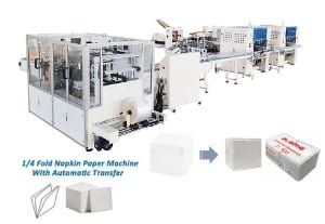 1/4 Fold Napkin Paper Machine Automatic Napkin Tissue Paper Making Machine With Automatic Transfer