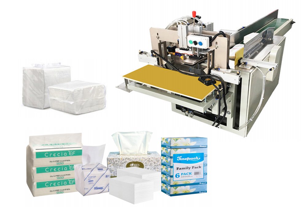 Semi Automatic Facial Tissue Packing Machine Tissue Paper Belt Bag Sealing Machine