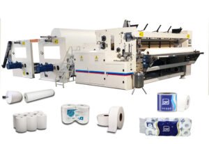 Automatic Rewinding Machine Core/Coreless Toilet Paper Roll Rewinding Machine