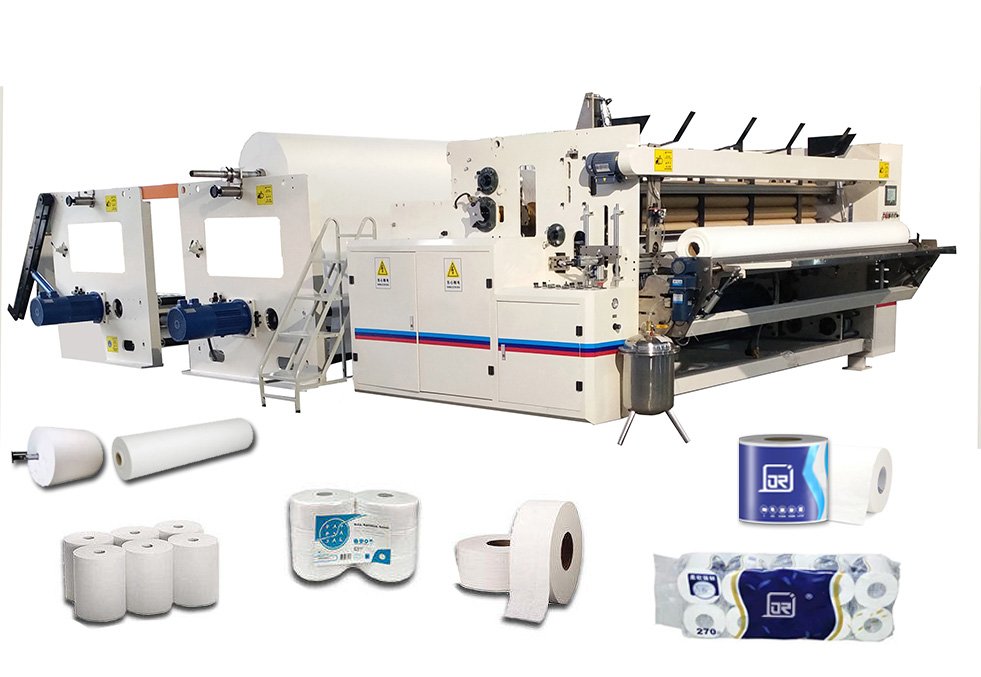 Automatic Rewinding Machine Core/Coreless Toilet Paper Roll Rewinding Machine