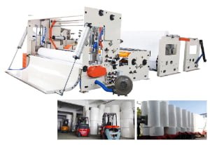Wallboard Type Jumbo Roll Slitting And Rewinding Machine, Heavy‑Duty Slitter Rewinder for Tissue Raw Material Processing