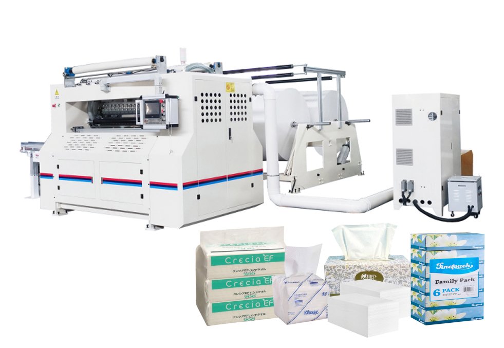 Wallboard Type V Fold Facial Tissue Paper Making Machine Model 7L