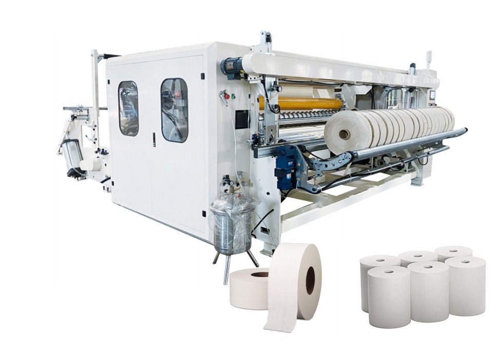 Wallboard Type Public Jumbo Roll Slitting And Rewinding Machine